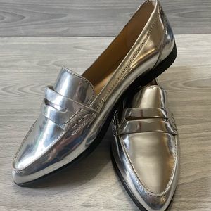 Michael Kors Silver Loafers *Authentic*